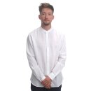 Long Sleeved Cotton Linen Shirt bright white