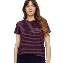 Happy Embroidered Stripe Tee