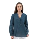 Bluse langarm navy XL