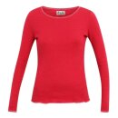 Longsleeve cerise-rot/pink geringelt XL