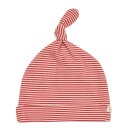 Knotted Hat fine stripes red