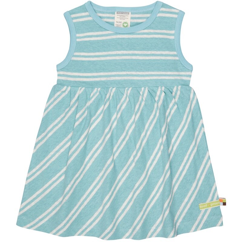 Loud + Proud Mädchen Pyjama Streifen Feinripp - Bio Baumwolle GOTS Zertifiziert Schlafanzug