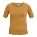 T-Shirt curry-light brown geringelt S