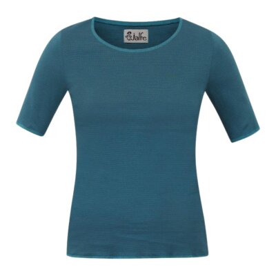 T-Shirt blaugrün-türkis geringelt XL