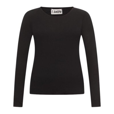 Longsleeve Wolle schwarz/schwarz S
