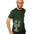T-Shirt Olive Tree stone washed green