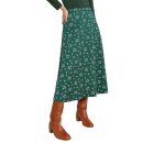Alison Floral Midi Skirt dark green 14-L