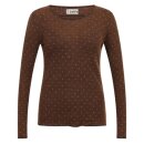 Longsleeve Wolle Punkte brown L