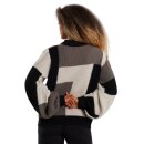 Sweater Knitted Rutbo blocks grey