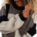 Sweater Knitted Rutbo blocks grey XS