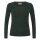 Longsleeve Wolle darkgreen schwarz S