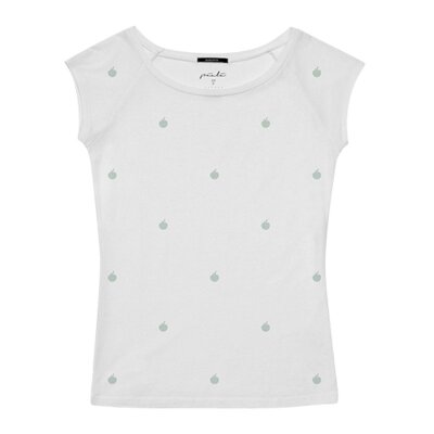 T-Shirt Apple Dots White