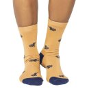 Socks Wild Animal Mango Yellow