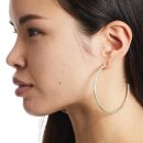 Beaten Earrings Large silver