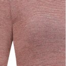 Longsleeve Wolle fein geringelt autumn/natur XL