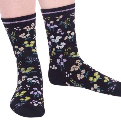 Socks Laney Floral Black