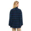 Overshirt checked cotton button oversized