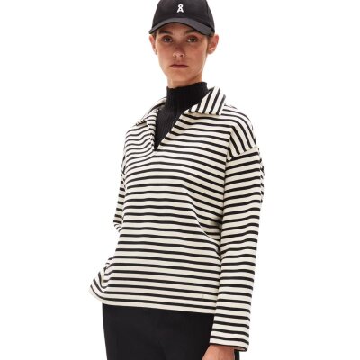 Sweatshirt Nairaa Striped undyed-black