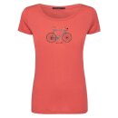 T-Shirt Bike City Ride Loves Carmine Red