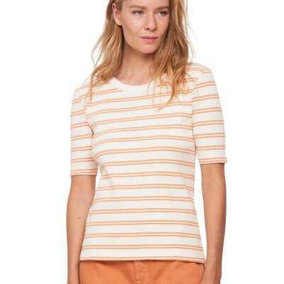 T-Shirt DAPHNE STRIPES capri orange
