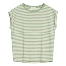 Jilaana Stripes T-Shirt smith green-oatmilk