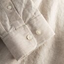 Linen Custom fit Shirt light feather gray