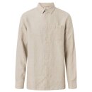 Linen Custom fit Shirt light feather gray XL