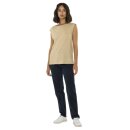 Loose Fold Up Linen T-Shirt Safari
