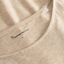 Loose Fold Up Linen T-Shirt Safari