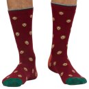 Axel Bear Organic Cotton Socks Elderberry Red
