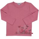 Shirt mit Blumenwiesenstickerei dusty rose