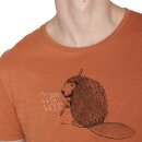 T-Shirt Animal Beaver Spice Burned Orange