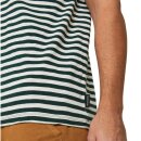 T-Shirt Delonix Stripes dark green