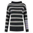 Woolcel Weekend Stripe Sweater grey/anthracit/lilac