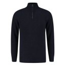 Essential Half Zip Sweater Navy Melange