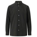 Regular fit small checkered shirt blue check