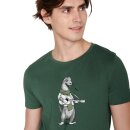T-Shirt Animal Otter Guitar Guide Bottle Green