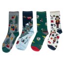 4 Paar Socken Eleodora Christmas Geschenk-Box