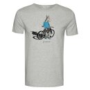 T-Shirt Animal Donkey Bike Guide Grey