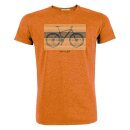 T-Shirt Bike Urban Cycle Guide Black Orange