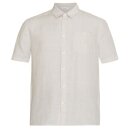 Regular Linen Shirt Short Sleeve light feather gray