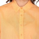 Aster Fold Up Short Linen Shirt Cadmium Orange
