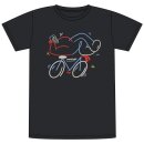T-Shirt Stockholm Happy Biker black