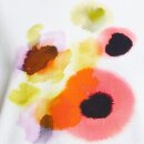 T-Shirt Vadstena Abstract Flowers White