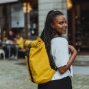 Rucksack Rolltop Gelb