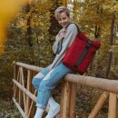 Rucksack Rolltop Rot
