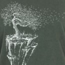 T-Shirt Women Stone Washed Green Maple Island XL