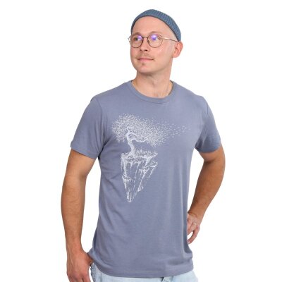 T-Shirt Men Charcoal Maple Island XL