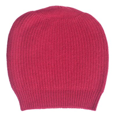 Mütze aus Alpaka 45-kirschrot
