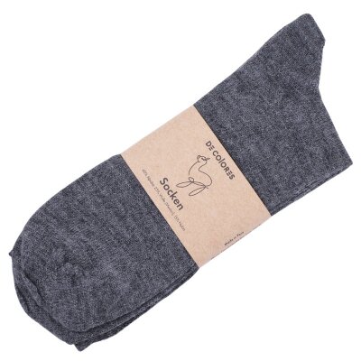 Socken aus Alpaka 13-dunkelgrau meliert-35-38